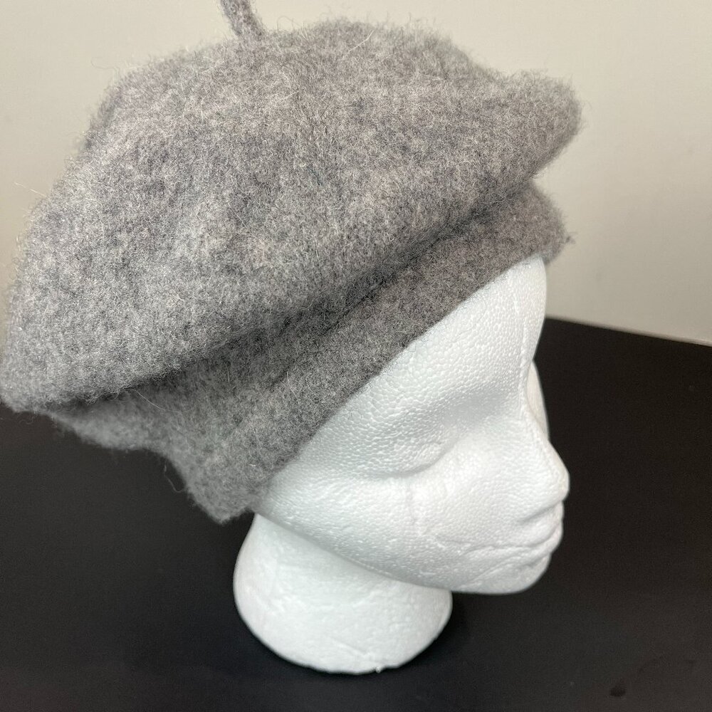 Women's Free People Grey Wool Beret